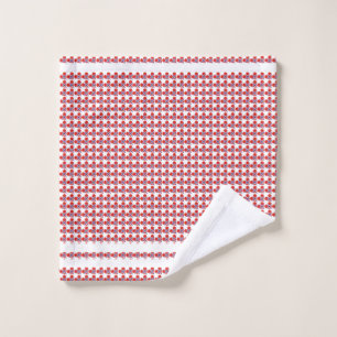 Norwegische Herzenflagge Waschlappen