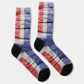 Norwegische Holzflagge Socken (Rechts)