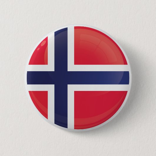 Norwegische Icon-Flagge Button (Vorderseite)