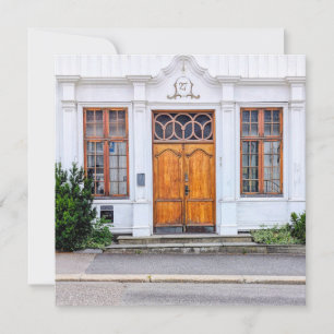 Norwegische Jugendstil-Tür Feiertagskarte