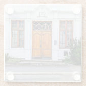 Norwegische Jugendstil-Tür Glasuntersetzer (Rückseite)