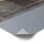 Norwegische Kabinen im Schnee Poster (Ecke)