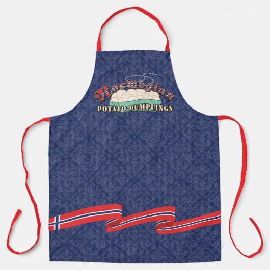 Norwegische Kartoffelklöße Schürze (Vorderseite)