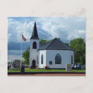 Norwegische Kirche, Cardiff, Wales Postkarte
