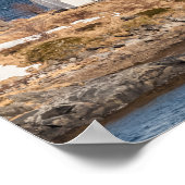 Norwegische Kirche Lofoten Poster (Ecke)