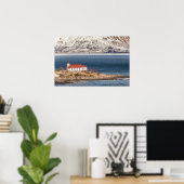 Norwegische Kirche Lofoten Poster (Heimbüro)