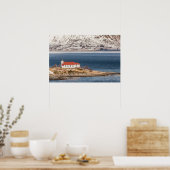 Norwegische Kirche Lofoten Poster (Küche)