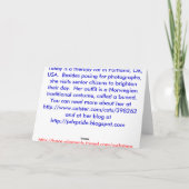 Norwegische Konstitutions-Tageskartenschablone Karte (Rückseite)