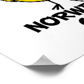 Norwegische Küken Poster (Ecke)