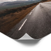 Norwegische Landesstraße Poster (Ecke)