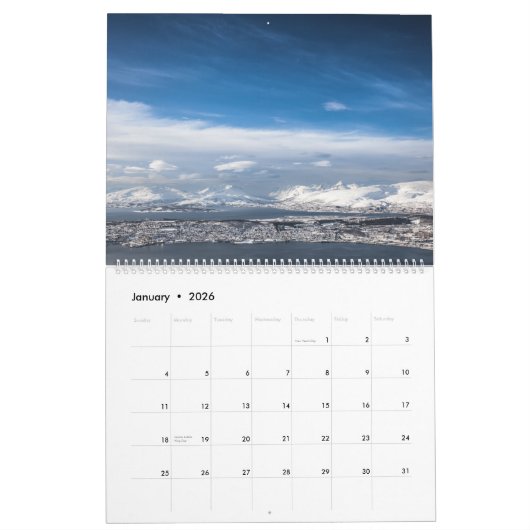 Norwegische Landschaft 2026 Kalender (Jan 2026)