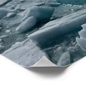 Norwegische Landschaft, arktische Fotografie, Eiss Poster (Ecke)