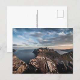 Norwegische Landschaft Feiertagspostkarte