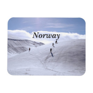 Norwegische Landschaft Magnet