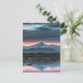 Norwegische Landschaft Postkarte (Stehend Vorderseite)