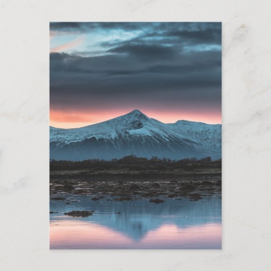 Norwegische Landschaft Postkarte (Vorderseite)