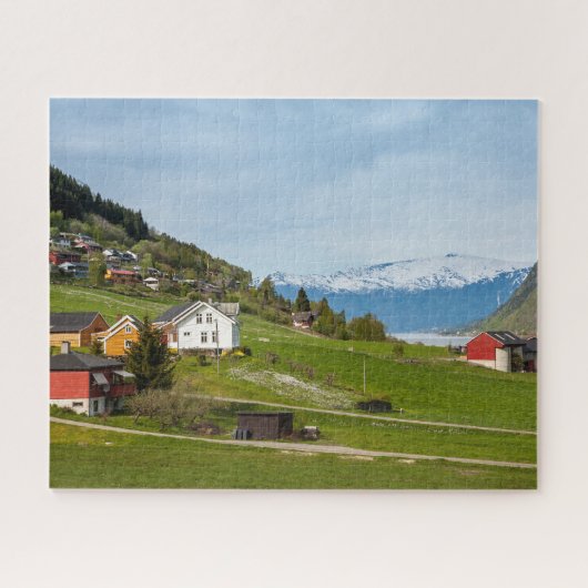 Norwegische Landschaft Puzzle (Horizontal)