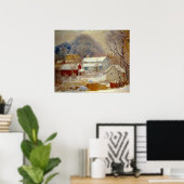 Norwegische Landschaft Sandviken Poster (Heimbüro)