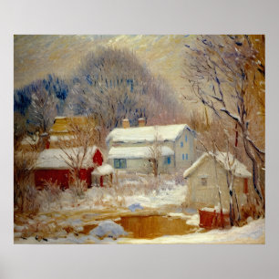 Norwegische Landschaft Sandviken Poster