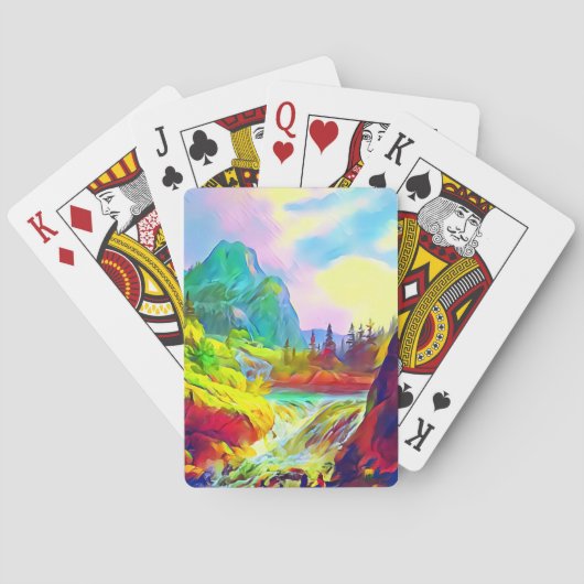 Norwegische Landschaft Spielkarten (Rückseite)