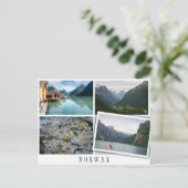 Norwegische Landschaften verschmelzen mit lockerem Postkarte (Stehend Vorderseite)
