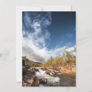 Norwegische Landschaftsfotokarte Save The Date