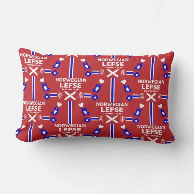 Norwegische Lefse Flatbread-Schürze Lendenkissen (Vorderseite)