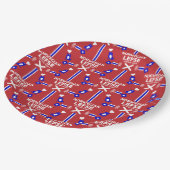 Norwegische Lefse Flatbread-Schürze Pappteller (Schrägansicht)