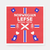 Norwegische Lefse Flatbread-Schürze Serviette (Vorderseite)