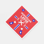 Norwegische Lefse Flatbread-Schürze Serviette (Ecke)