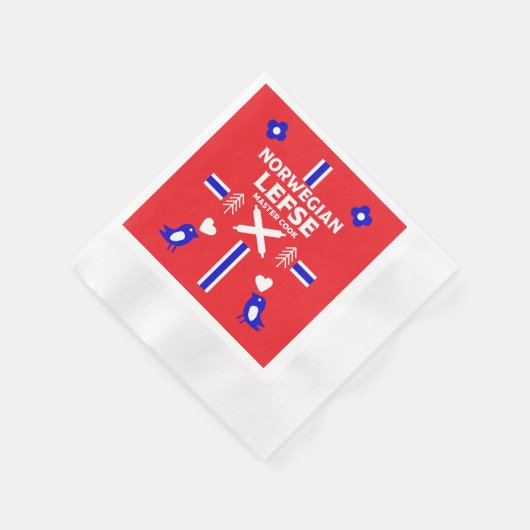 Norwegische Lefse Flatbread-Schürze Serviette (Ecke)