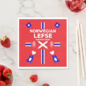 Norwegische Lefse Flatbread-Schürze Serviette (Beispiel)