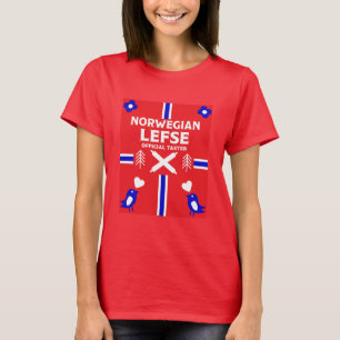 Norwegische Lefse Flatbread-Schürze T-Shirt
