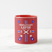 Norwegische Lefse Flatbread-Schürze Tasse (Zentrum)