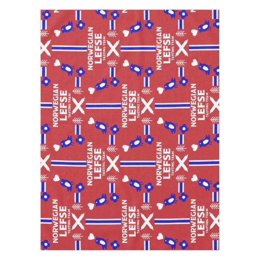 Norwegische Lefse Flatbread-Schürze Tischdecke (Vorderseite)