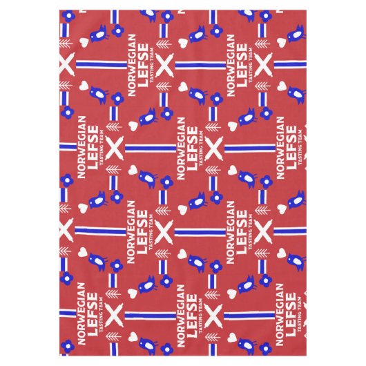 Norwegische Lefse Flatbread-Schürze Tischdecke (Vorderseite)