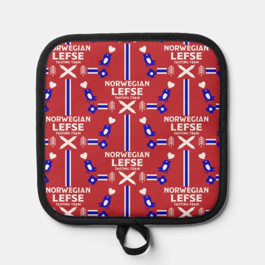 Norwegische Lefse Flatbread-Schürze Topflappen (Vorderseite)