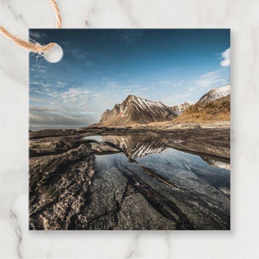 Norwegische Lofoten-Inseln Geschenkanhänger (Vorderseite)