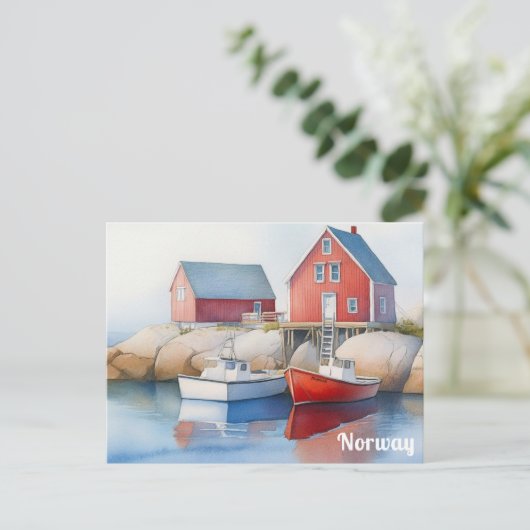 Norwegische Lofoten-Inseln Postkarte (Stehend Vorderseite)