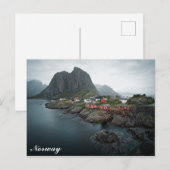 Norwegische Lofoten-Inseln Postkarte (Vorne/Hinten)
