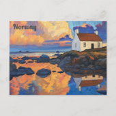 Norwegische Lofoten-Inseln Postkarte (Vorderseite)