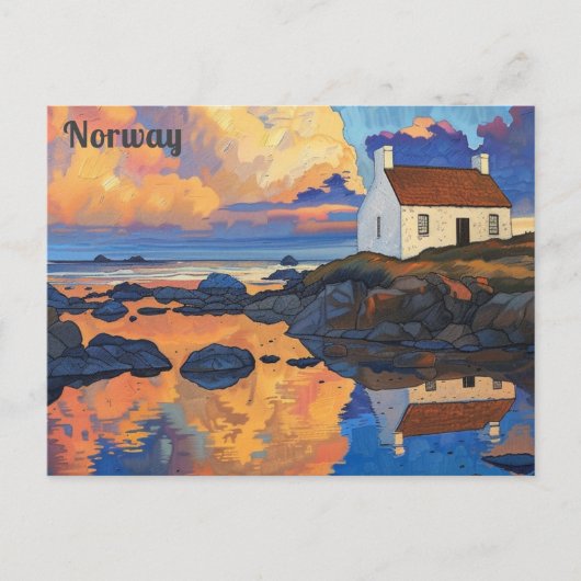 Norwegische Lofoten-Inseln Postkarte (Vorderseite)