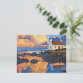 Norwegische Lofoten-Inseln Postkarte (Stehend Vorderseite)