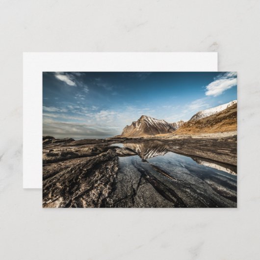 Norwegische Lofoten Landschaftsfotokarte (Vorne/Hinten)