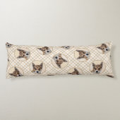 Norwegische Lundehund Malerei Original Hunde Art Seitenschläferkissen (Rückseite)