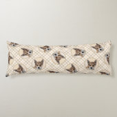 Norwegische Lundehund Malerei Original Hunde Art Seitenschläferkissen (Vorderseite)