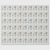 Norwegische Lundehund-Malerei - Originale Hundekun Geschenkpapier (Flach)