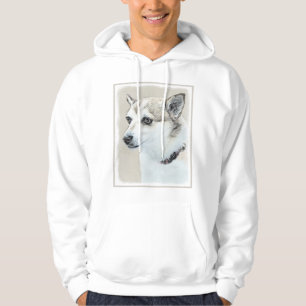 Norwegische Lundehund-Malerei - Originale Hundekun Hoodie