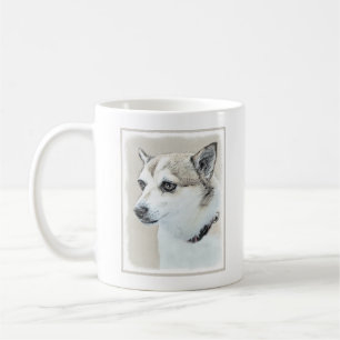 Norwegische Lundehund-Malerei - Originale Hundekun Kaffeetasse