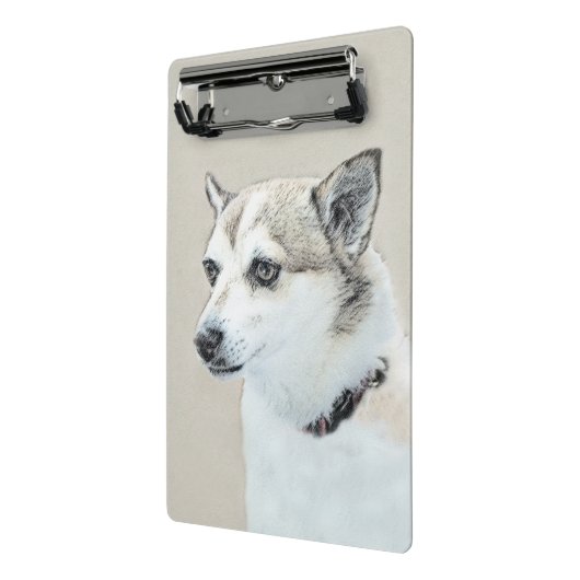 Norwegische Lundehund-Malerei - Originale Hundekun Mini Klemmbrett (Gewinkelt2)